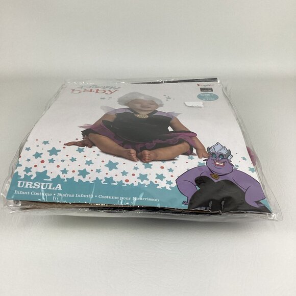 Disney Baby Little Mermaid Villain Ursula Infant Halloween Costume Sea Witch - Picture 3 of 10